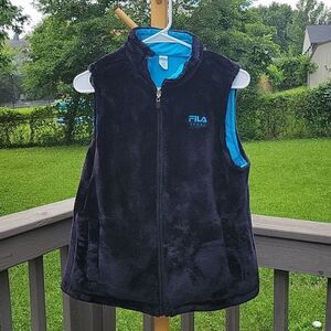 Fila Sport Reversible Vest Black/Blue size M